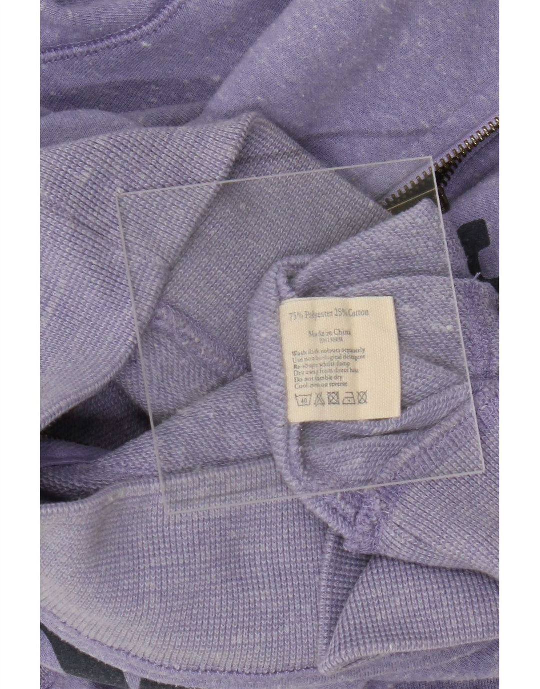 Pulover Jack Wills pentru bărbați, cu fermoar, poliester mov mediu