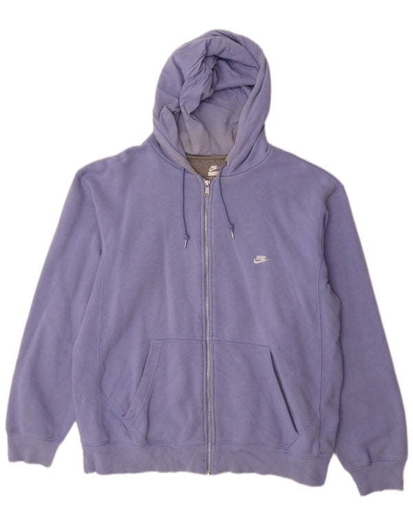 Nike Pull à capuche zippé pour homme UK 45/47 XL Violet Coton