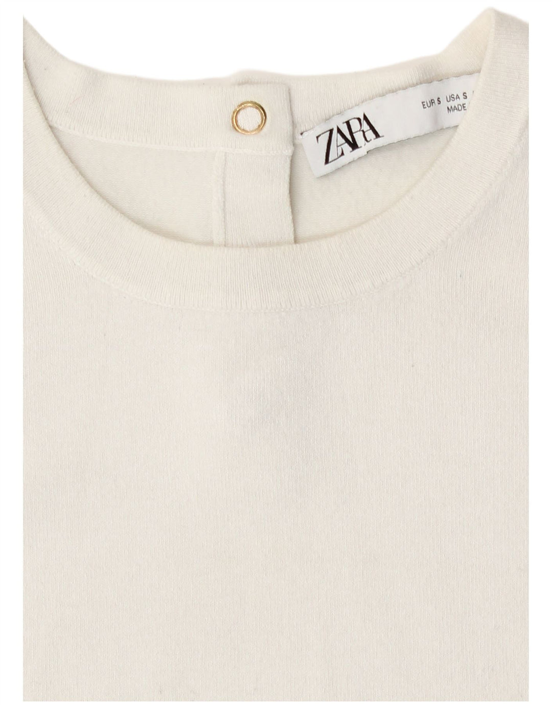 Zara Womens Vest Tank Top UK 10 Small White