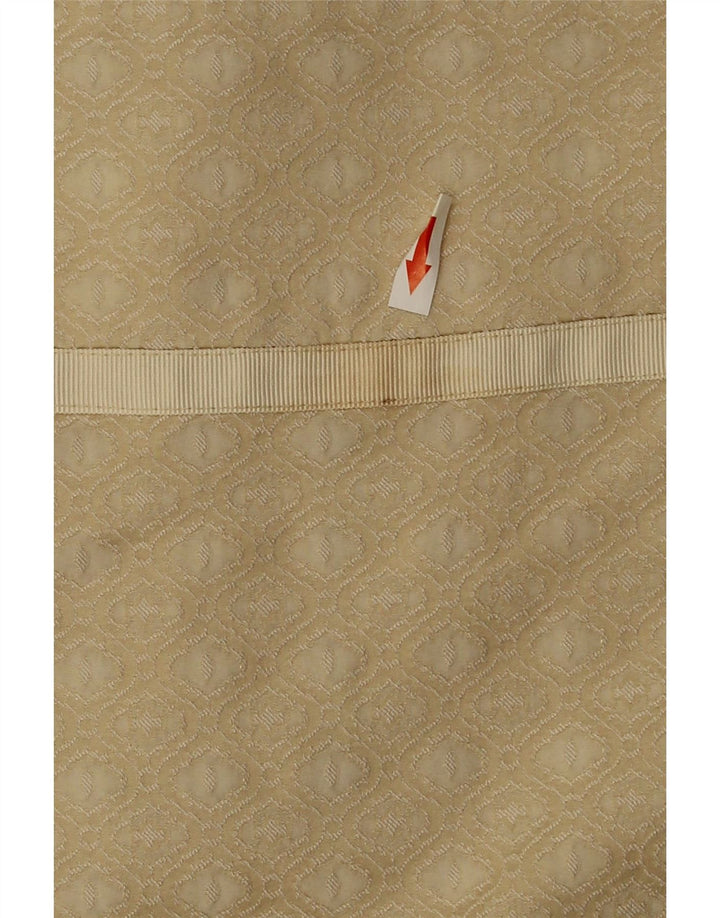 Awear Womens A-Line Skirt UK 12 Medium W30 Beige Geometric Polyester