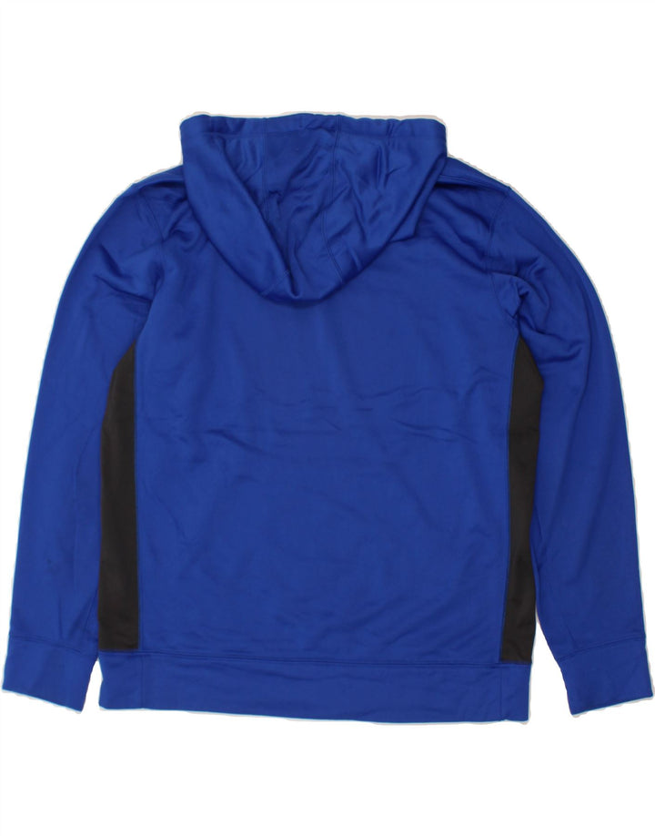 NIKE Mens Baseball Graphic Hoodie Jumper Large Blue Colourblock Polyester Vintage Nike and Second-Hand Nike from Messina Hembry 