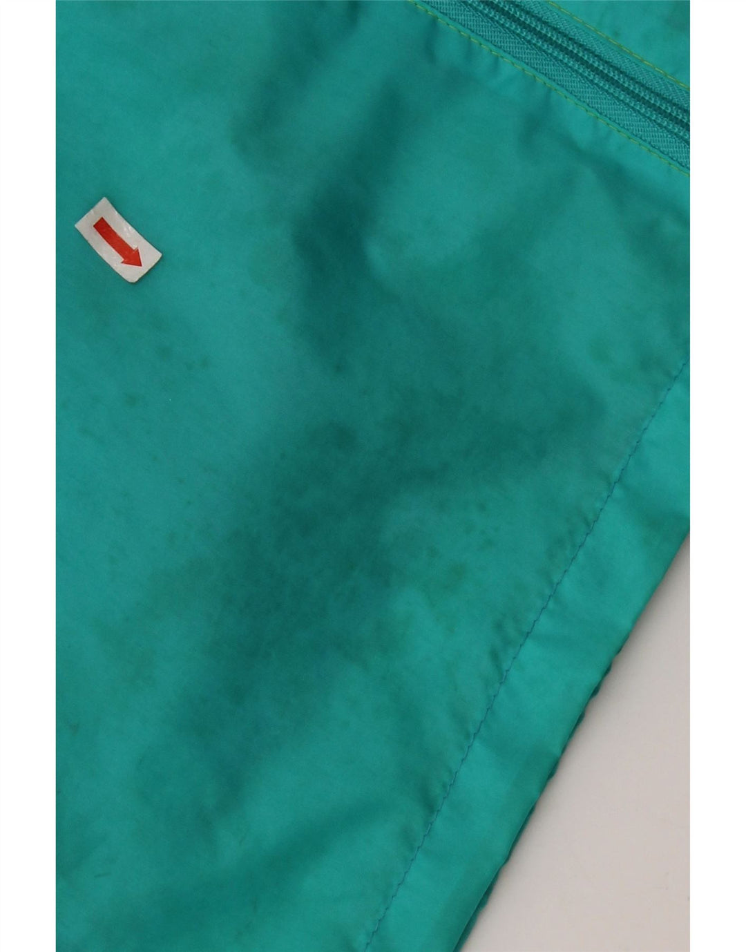 Giacca antipioggia con cappuccio da uomo J Jeantex UK 38 Poliammide color block verde medio