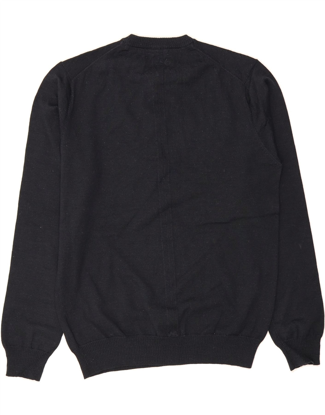 GUESS Mens Crew Neck Jumper Sweater Large Navy Blue Acrylic Vintage Guess and Second-Hand Guess from Messina Hembry 