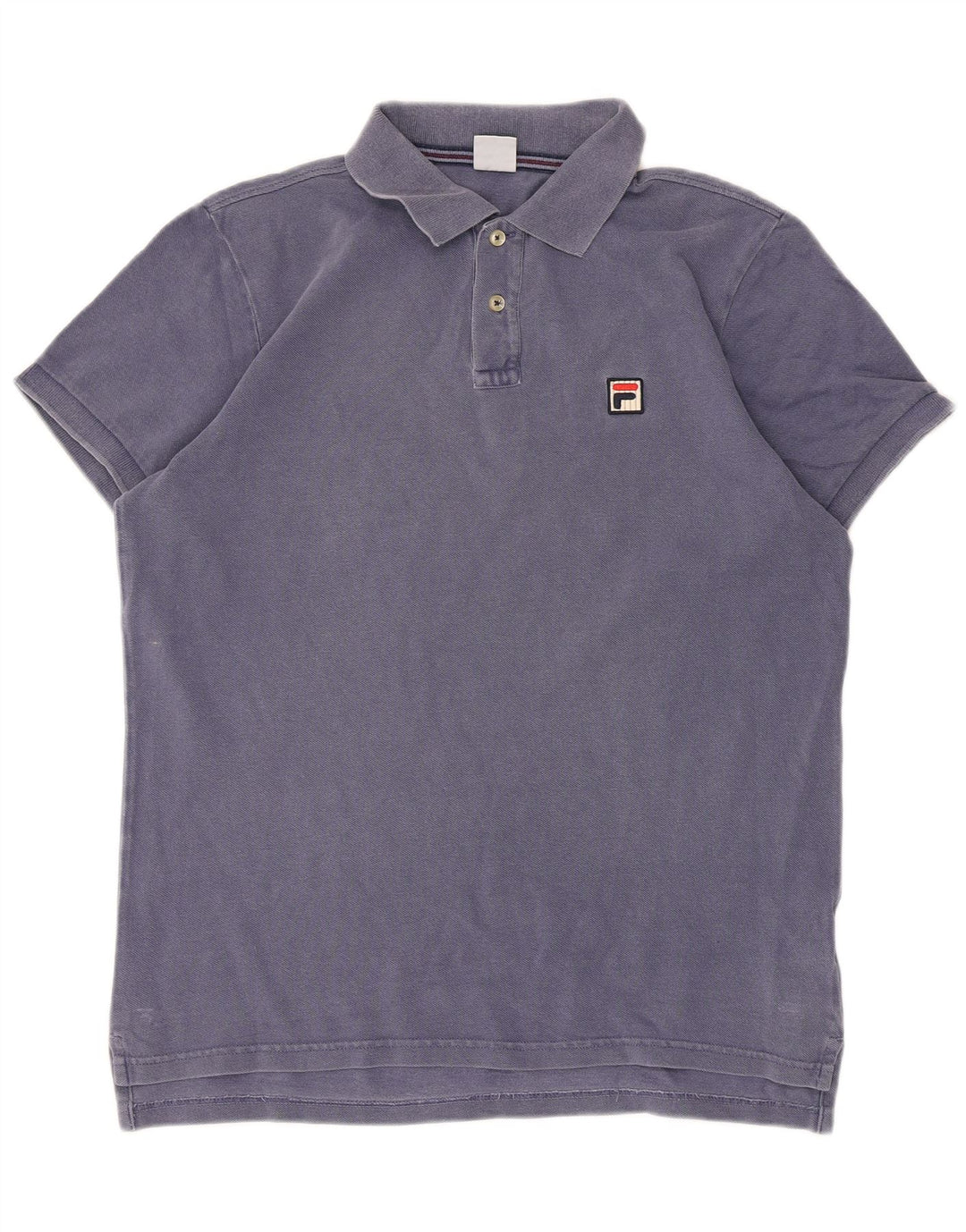 Fila Mens Polo Shirt IT 58 Medium Blue Cotton