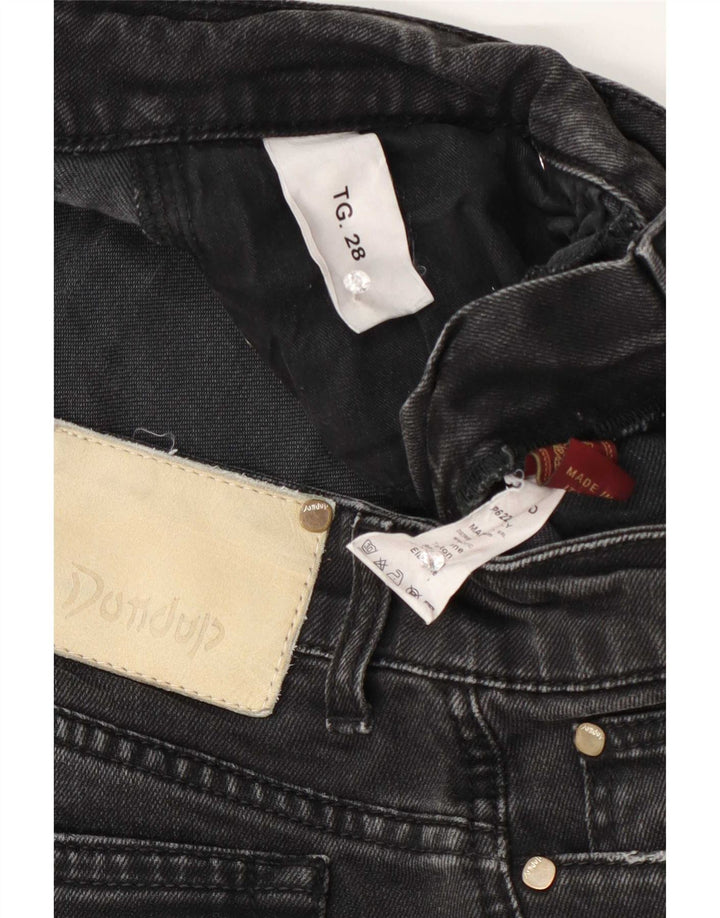 Dondup Womens Distressed Slim Fit Jeans W28 L31 Black Cotton