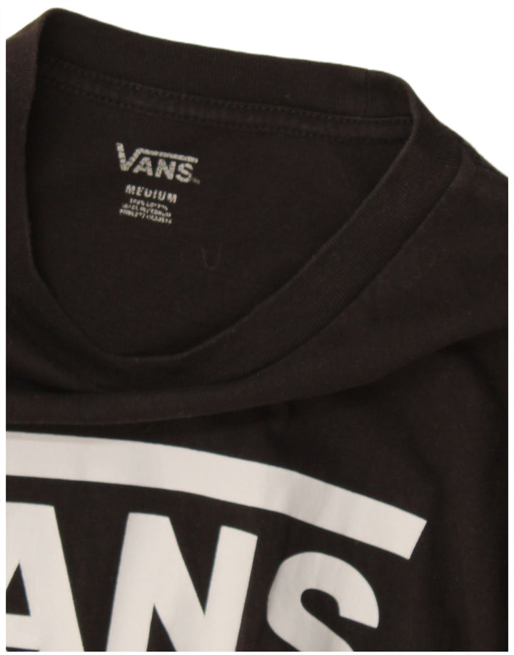 Vans Herre Grafisk Top Langærmet Medium Sort Bomuld