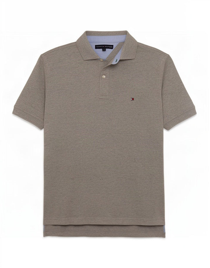 Tommy Hilfiger Mens Polo Shirt Medium Grey Cotton