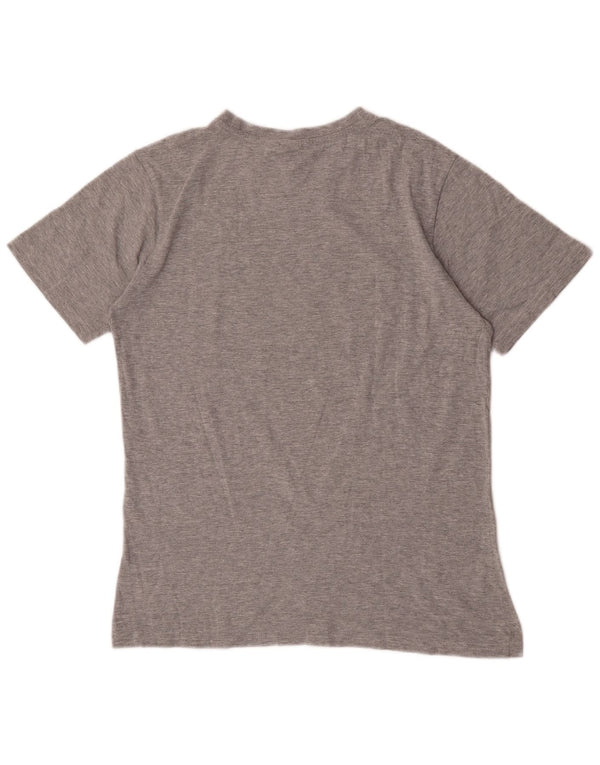 T-shirt grafica da uomo Sergio Tacchini Top in cotone chiazzato grigio medio