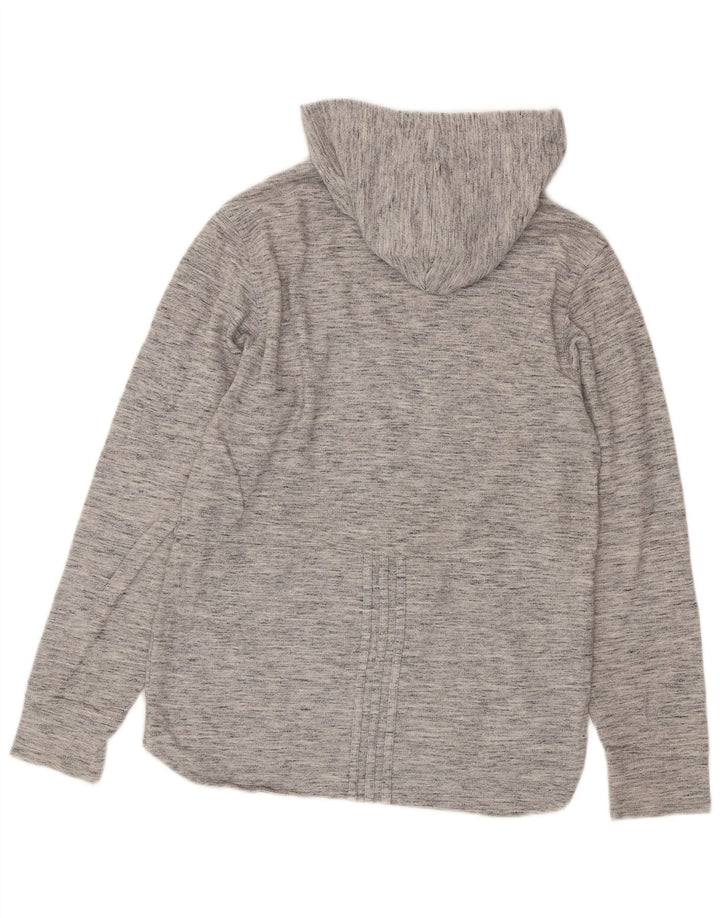 Adidas Haut à capuche à manches longues pour homme Petit gris moucheté