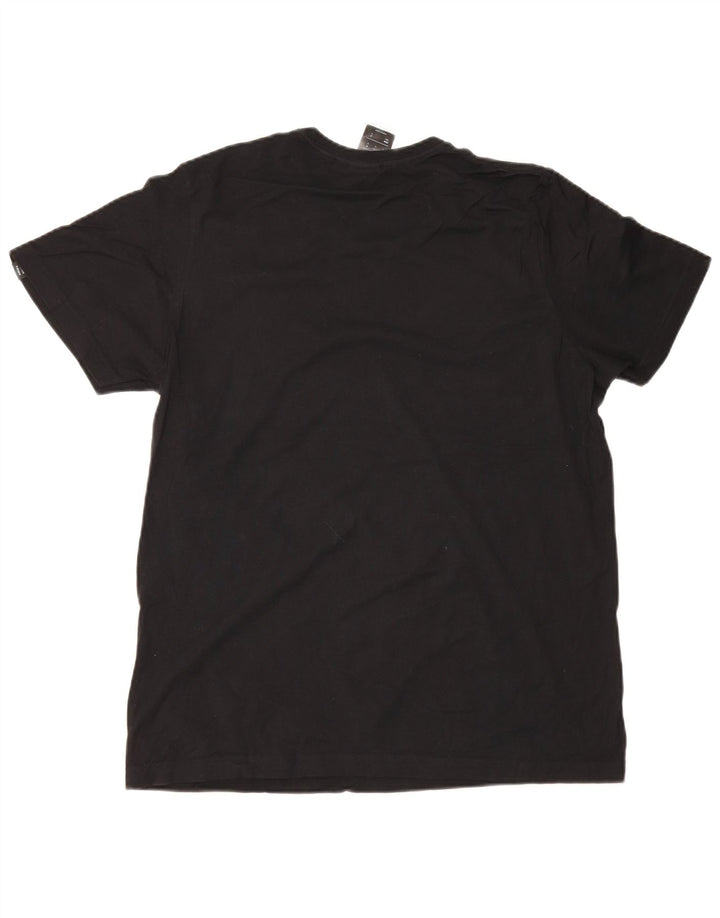 T-shirt grafica da uomo Adidas Top in cotone nero medio