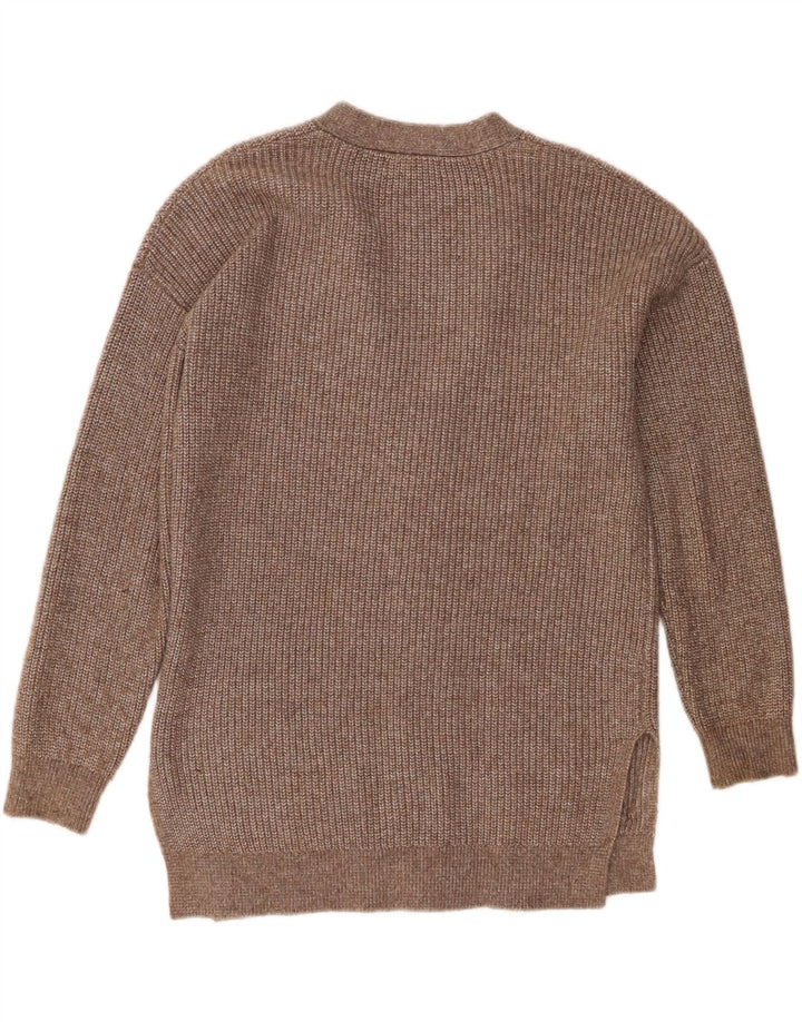 Marks & Spencer Dame Oversized Cardigan Sweater UK 10 Lille Brun