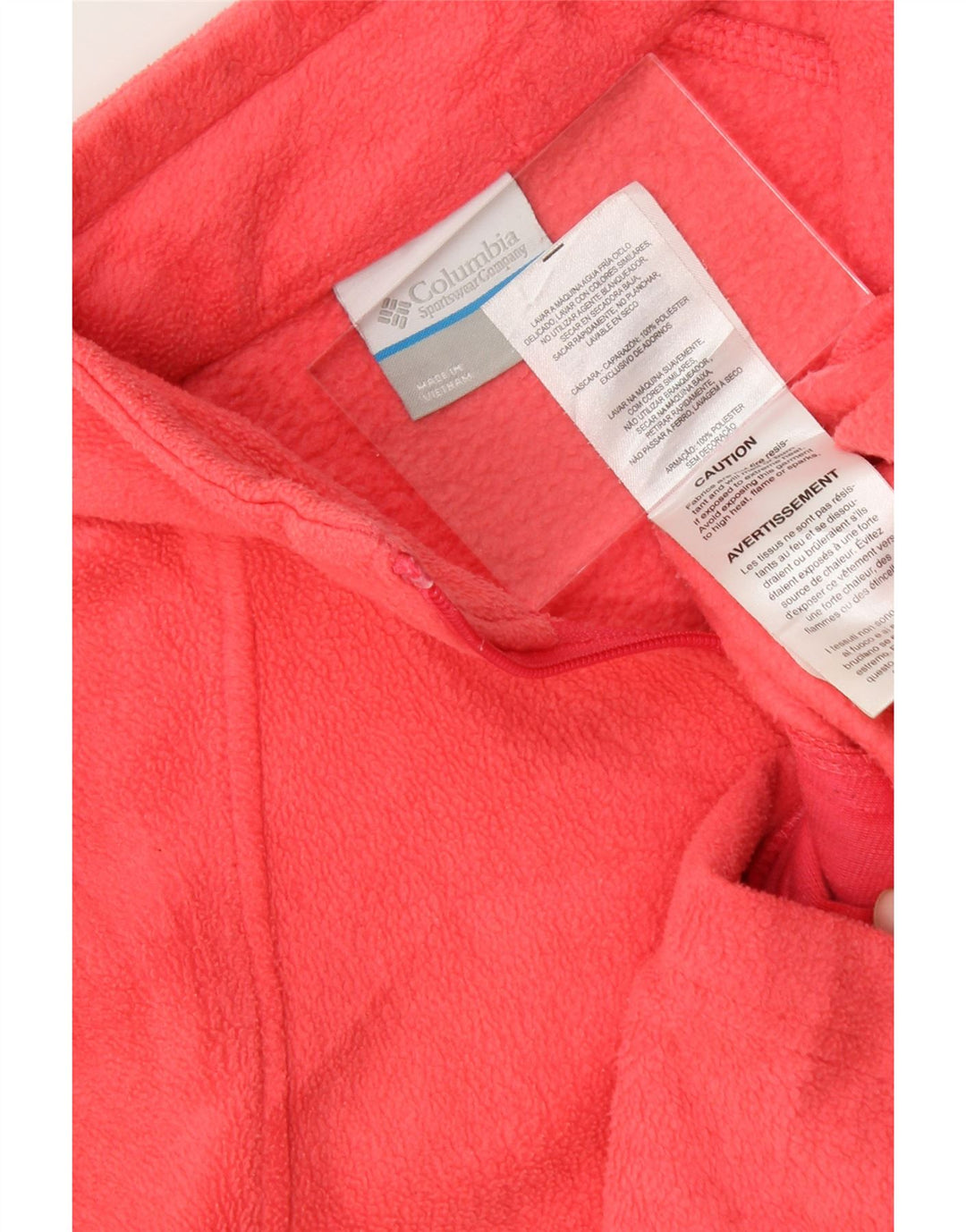 COLUMBIA Girls Fleece Jacket 10-11 Years Medium Pink Polyester Vintage Columbia and Second-Hand Columbia from Messina Hembry 