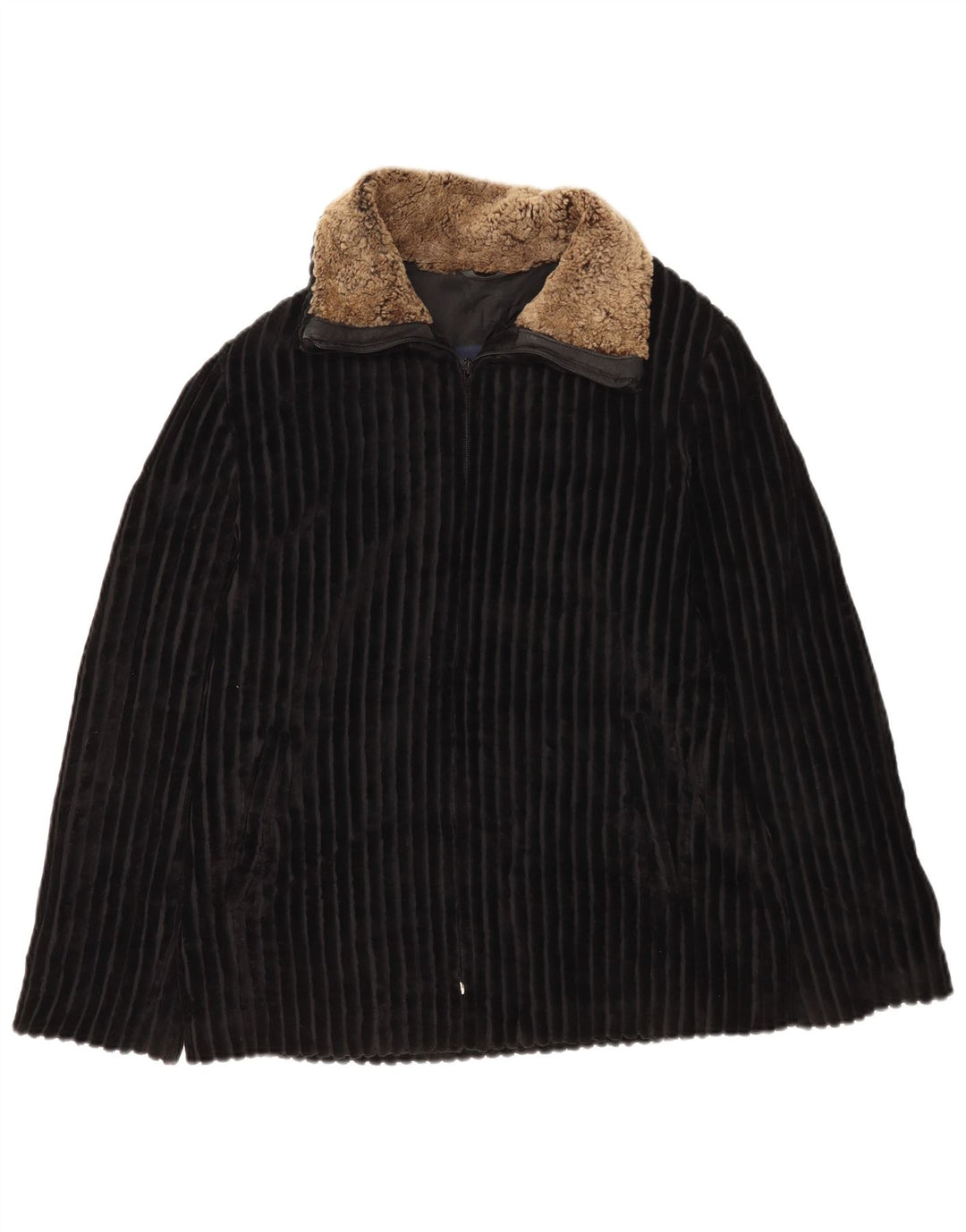 Mabrun Damen Cordjacke IT 44 Medium Black Colourblock