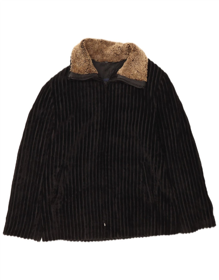 Mabrun Damen Cordjacke IT 44 Medium Black Colourblock