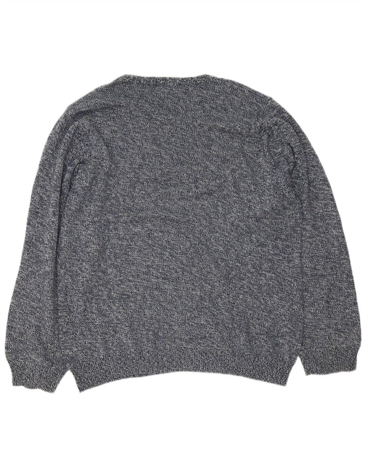 Marks & Spencer Mens Blue Harbour Crew Neck Jumper Sweater Large Navy