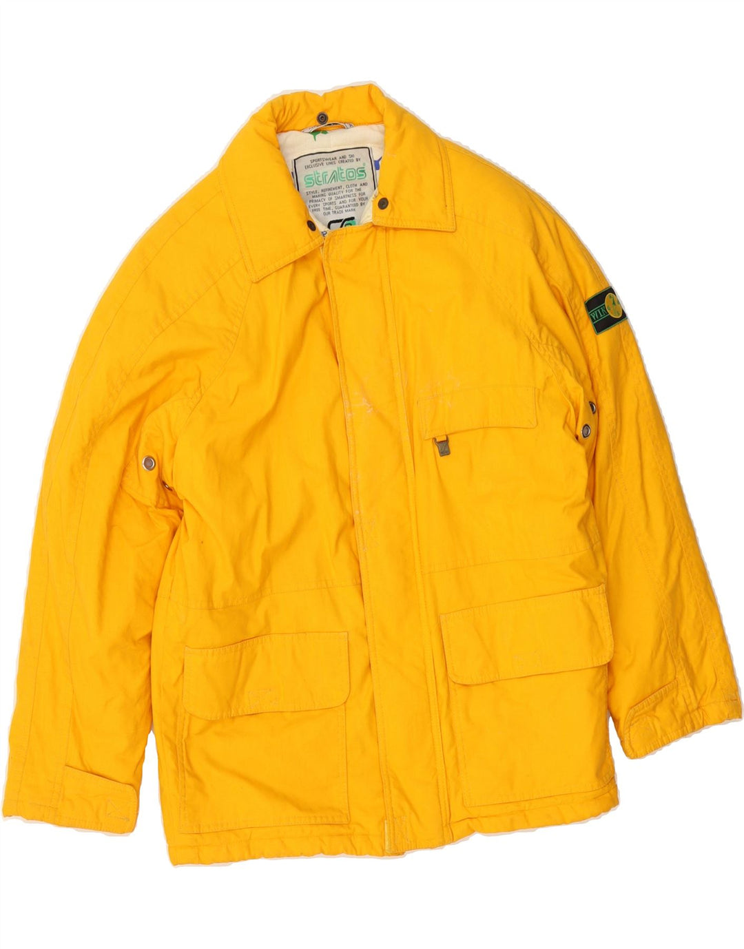 STRATOS Boys Windbreaker Coat 13-14 Years Yellow Cotton Vintage Stratos and Second-Hand Stratos from Messina Hembry 