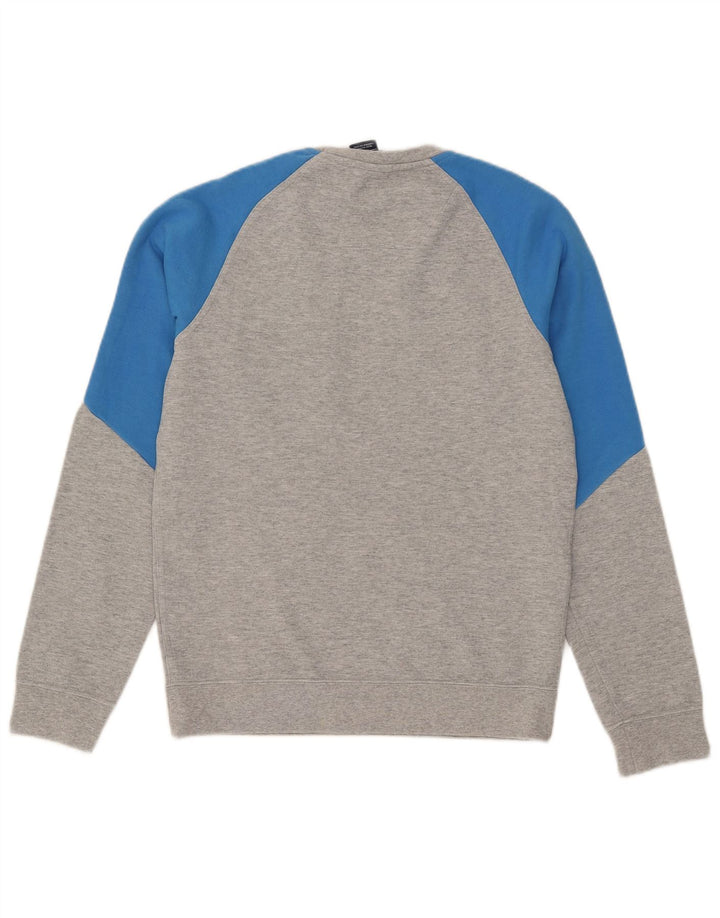 Nike Herren-Sweatshirt-Pullover, klein, Grau, Farbblock