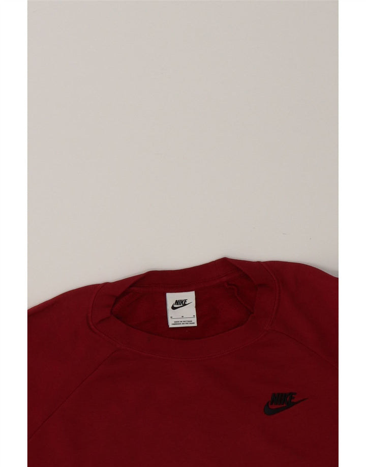 NIKE Womens Sweatshirt Jumper UK 14 Medium Red Cotton Vintage Nike and Second-Hand Nike from Messina Hembry 