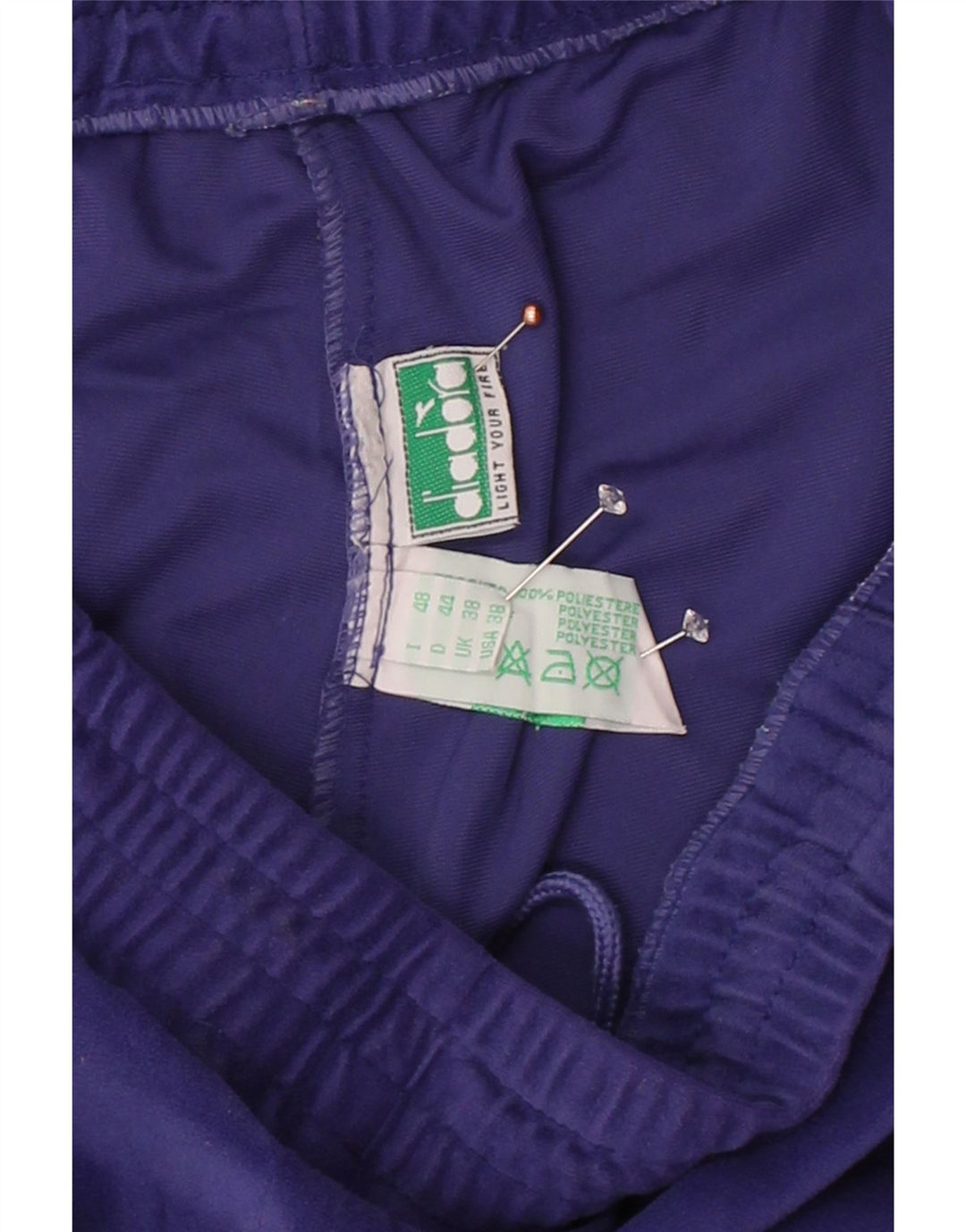 DIADORA Mens Tracksuit Trousers UK 38 Medium  Purple Polyester