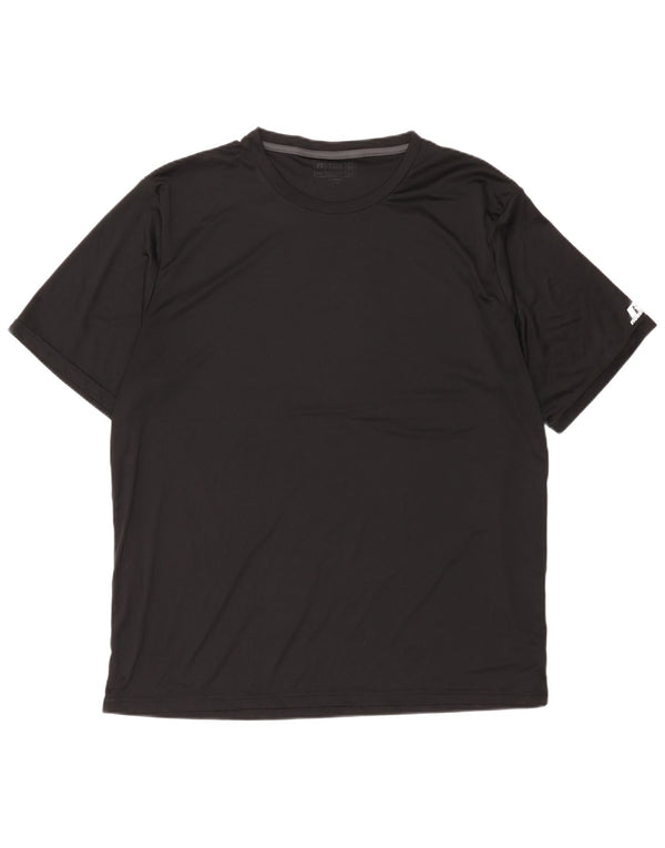 Russell Athletic Mens T-Shirt Top 3XL Black Polyester