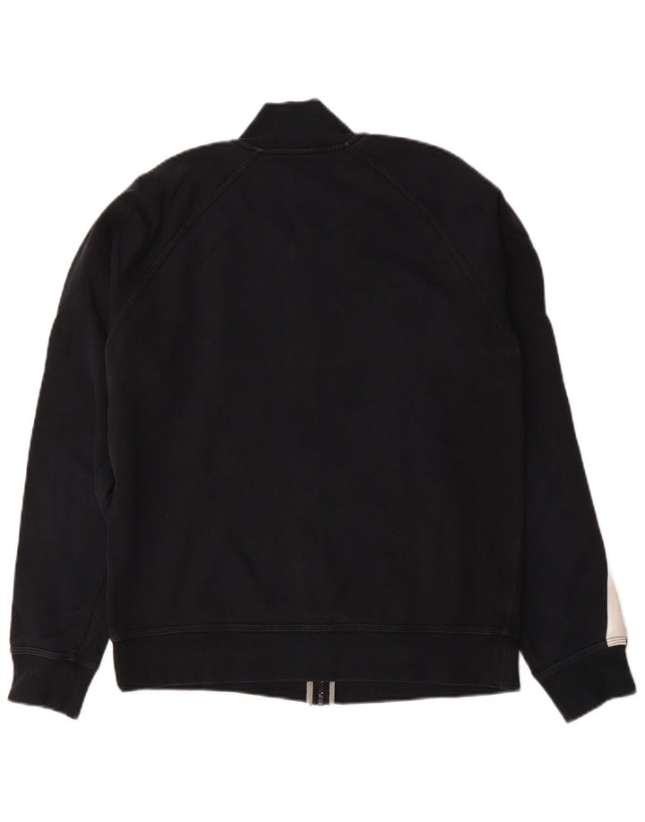 Nike Mens Tracksuit Top Jacket Medium Black Colourblock Cotton