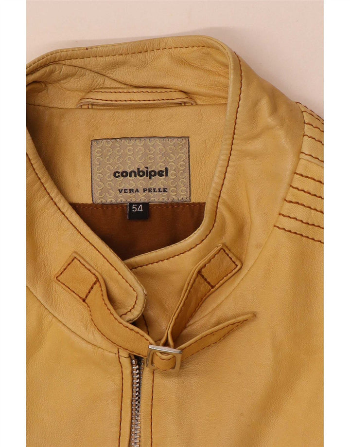 Conbipel Damen Lederjacke IT 54 3XL Gelb