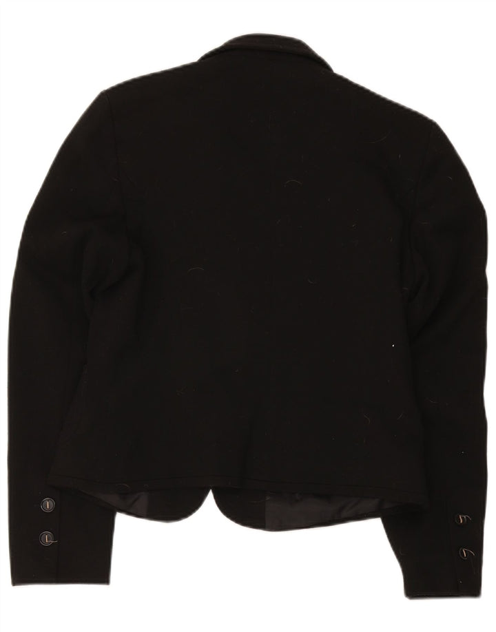Marks & Spencer Veste blazer à 2 boutons pour femme UK 12 Noir moyen Polyester