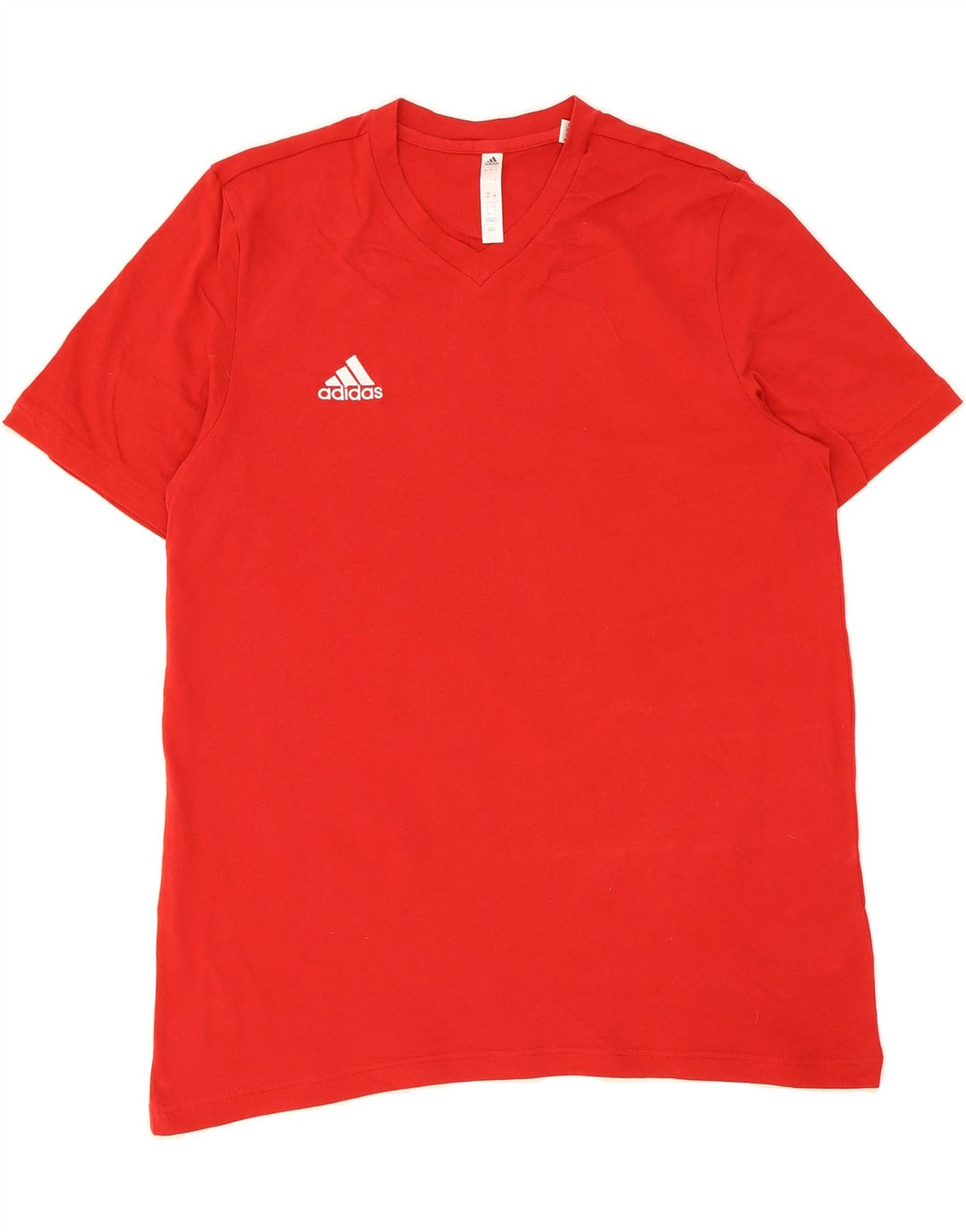 ADIDAS Mens T-Shirt Top Large Red Cotton Vintage Adidas and Second-Hand Adidas from Messina Hembry 