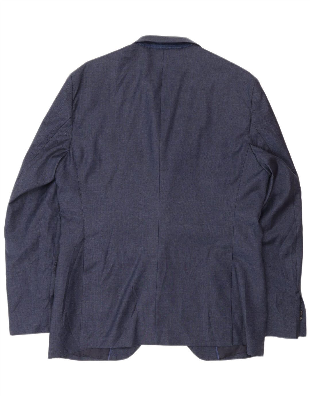 Massimo Dutti Herren-Blazer-Jacke, EU 50, mittleres Marineblau mit Hahnentrittmuster