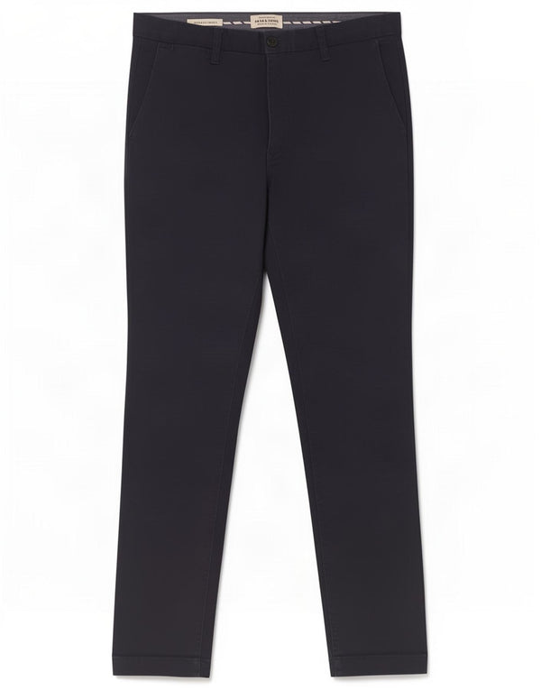 Jack & Jones Herre Marco Slim Fit Chinobukser W30 L30 Marineblå bomuld