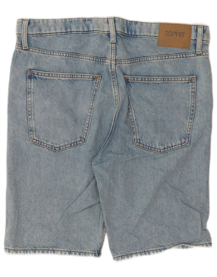 Esprit Mens Denim Shorts W33 Medium Blue Cotton