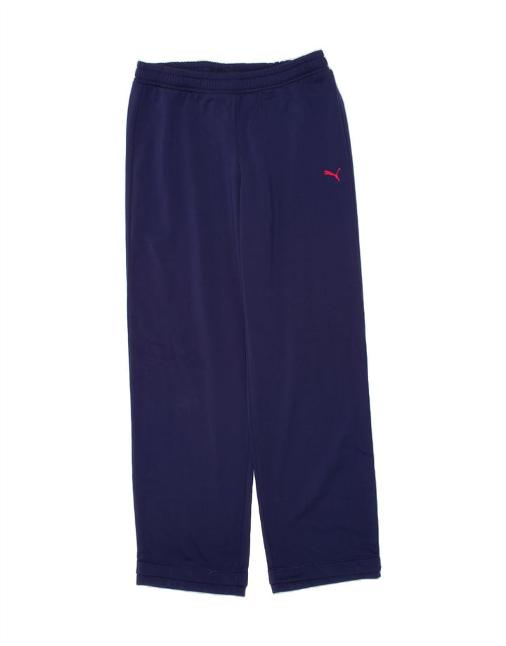 PUMA Girls Tracksuit Trousers 15-16 Years  Navy Blue Polyester Vintage Puma and Second-Hand Puma from Messina Hembry 