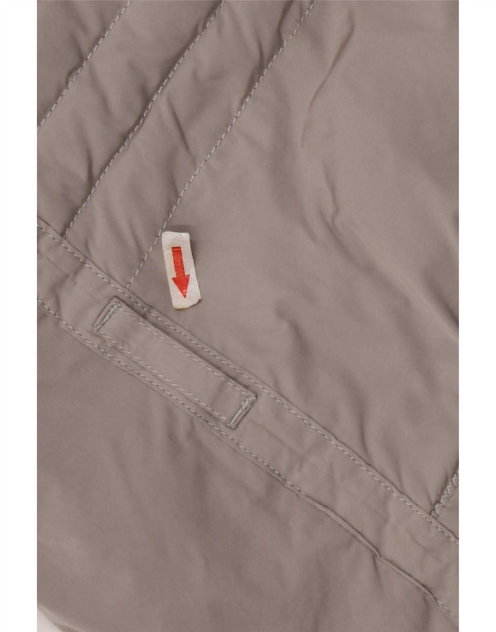 Napapijri Womens Hooded Padded Jacket UK 10 Small Grey Polyester