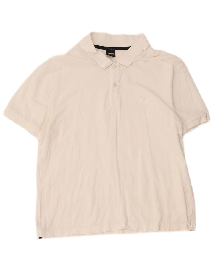 Hugo Boss Mens Regular Fit Polo Shirt XL White