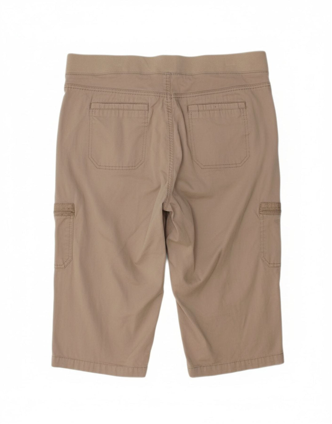 Bermuda cargo feminina LEE com ajuste relaxado EUA 18 2XL W38 algodão marrom