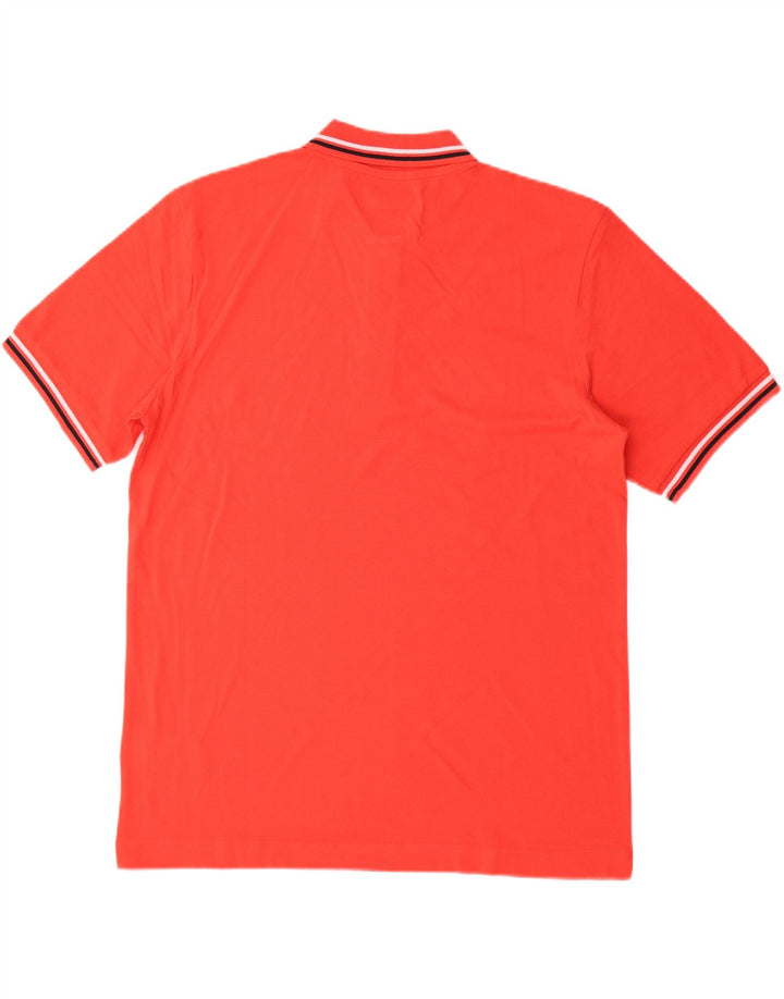 KAPPA Mens Polo Shirt Large Red Cotton