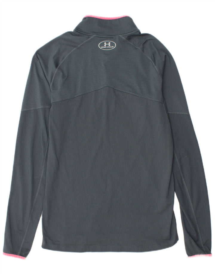 Top da tuta pullover con zip e collo da uomo Under Armour Grigio medio