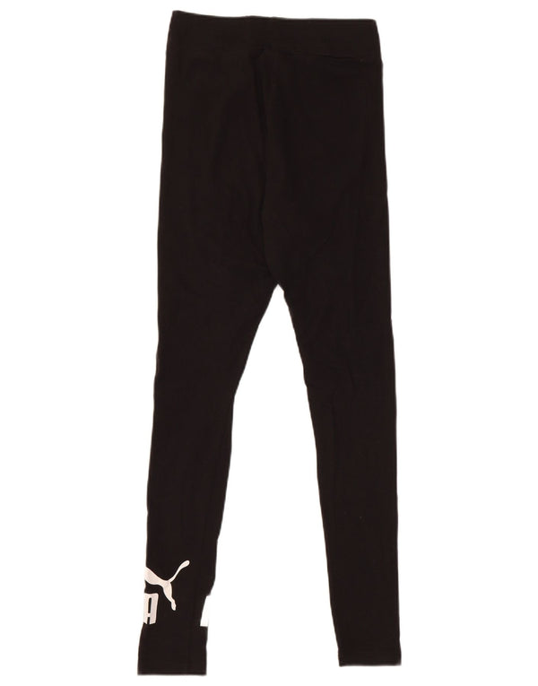 Женские леггинсы с рисунком Puma UK 6 XS, черные хлопковые