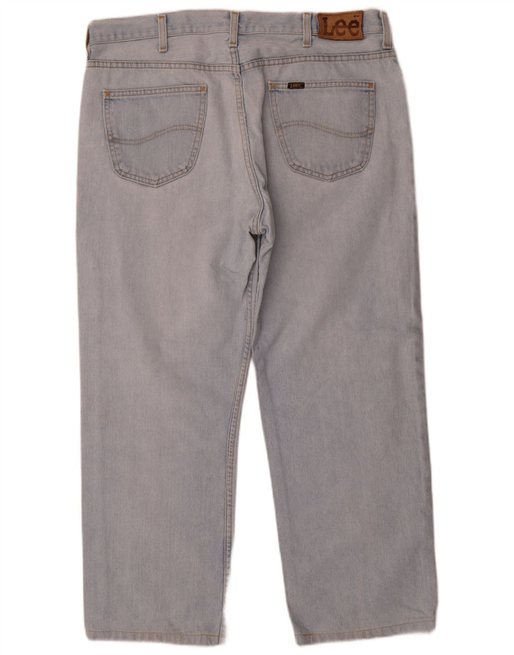 Lee Mens Straight Jeans W38 L27 Blue Cotton