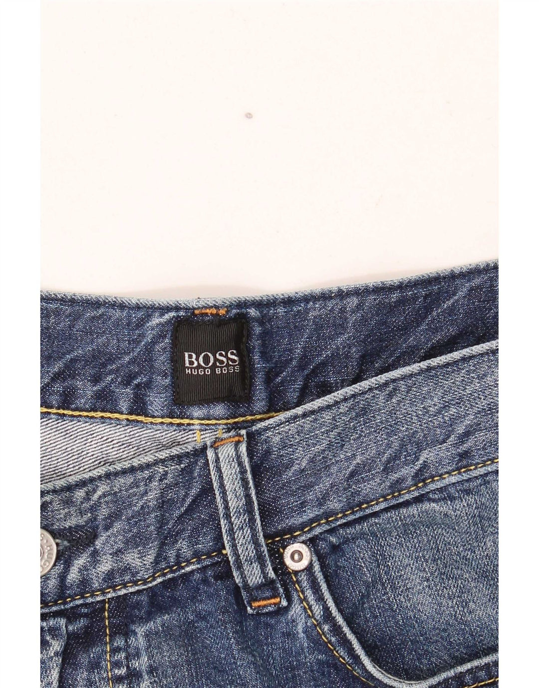 Hugo Boss Mens Loose Jeans W38 L30 Blue Cotton