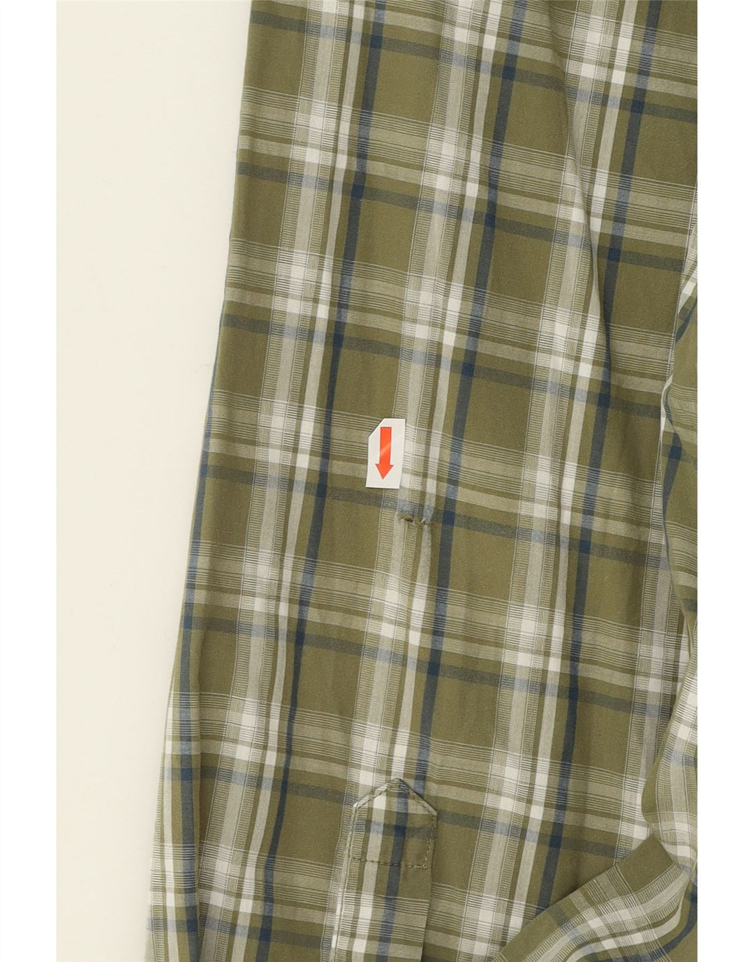 J. CREW Mens Tailored Fit Shirt Medium Khaki Check Cotton Vintage J. Crew and Second-Hand J. Crew from Messina Hembry 