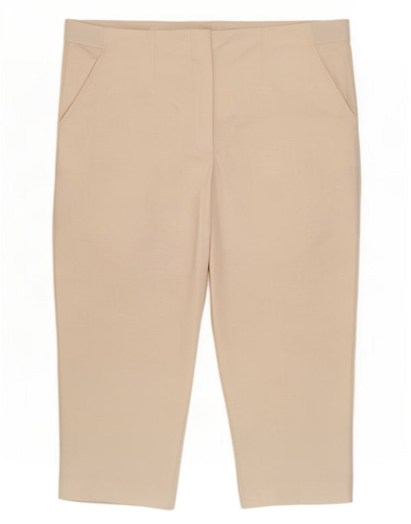 Marks & Spencer Damen gerade Caprihose UK 20 2XL W38 L21 Weiß