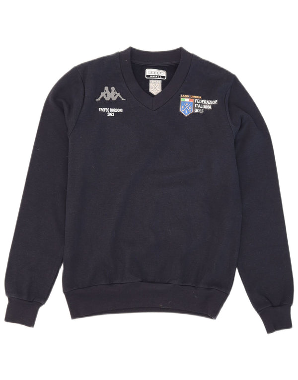 Kappa Herren Grafik-Sweatshirt-Pullover, klein, marineblau, Polyester
