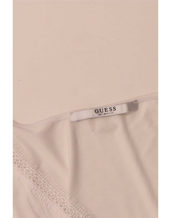 Женская блузка без рукавов Guess UK 12, средний белый