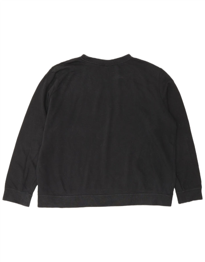 Nike Womens Oversized Sweatshirt Jumper UK 18 XL Black Cotton