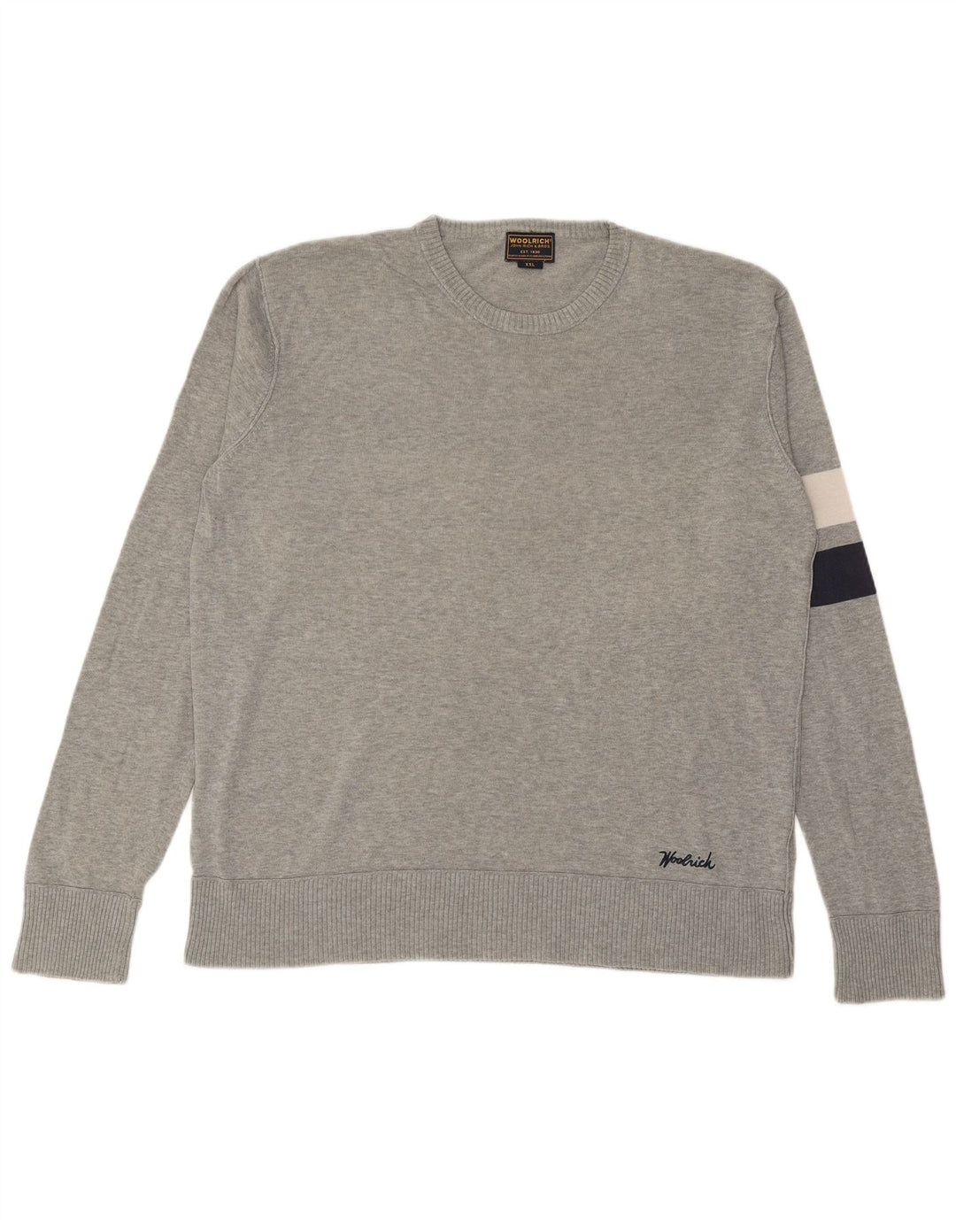 WOOLRICH Мужской свитер с круглым вырезом 2XL Серый