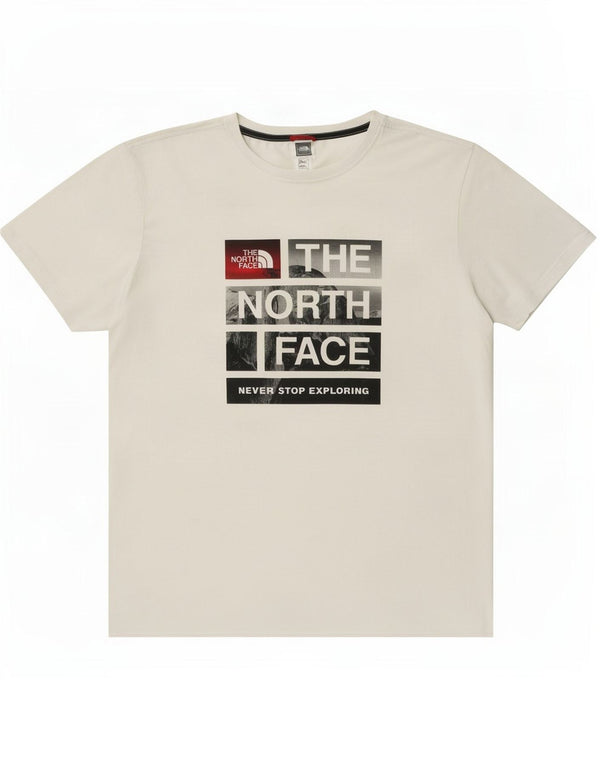 Ανδρικό γραφικό T-Shirt North Face Top XL Λευκό βαμβακερό