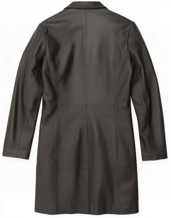 Conbipel Womens Piele Coat IT 42 Medium Black Classic