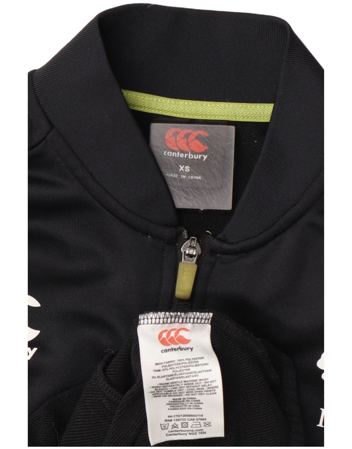Canterbury Mens IRFU Chándal Top Chaqueta XS Poliéster Negro