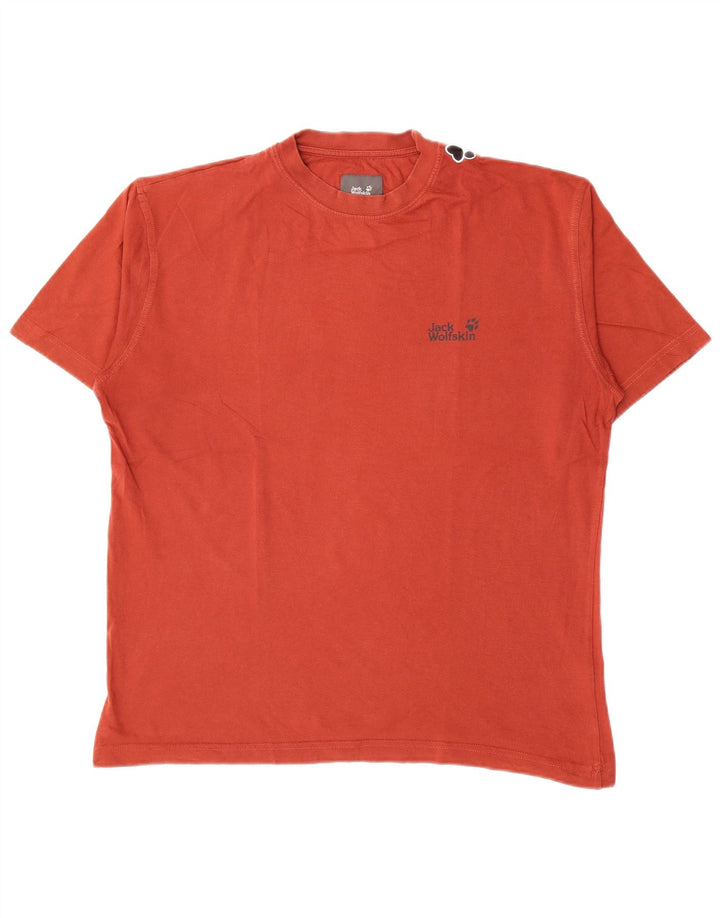 Jack Wolfskin Herre grafisk T-shirt Top Medium Rød Bomuld